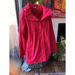 Regatta Red Jacket Coat with Hood Lined Size UK 14 (Like US 10)